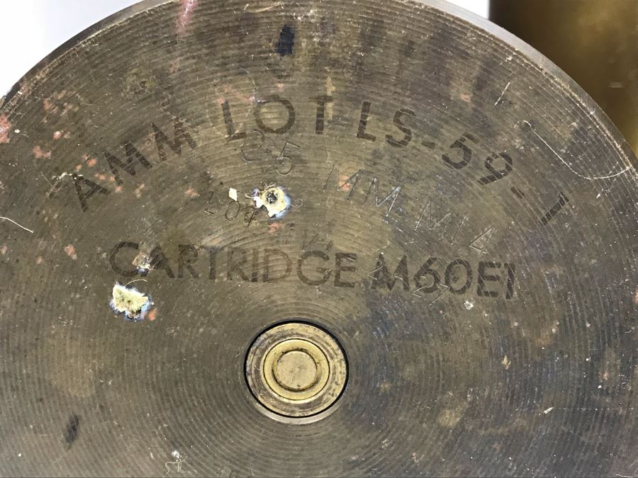 JUST ADDED - Set Of (3) Artillery Ammunition Shells Trench Art - Convert To Planter Or Ashtray [Photo 10]