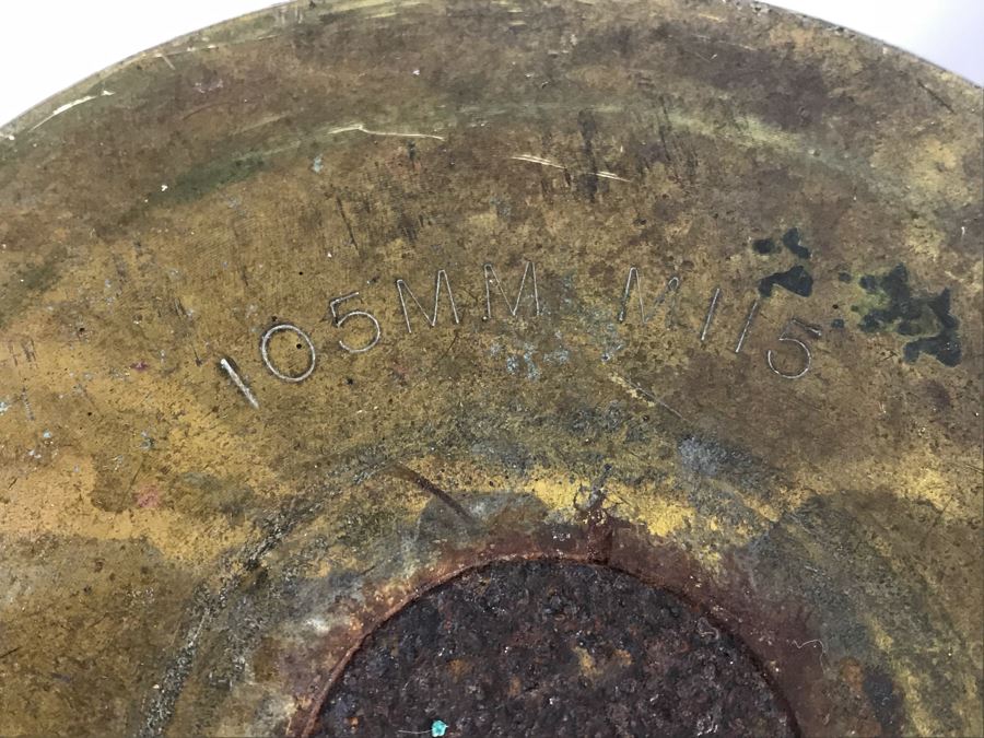 JUST ADDED - Set Of (3) Artillery Ammunition Shells Trench Art - Convert To Planter Or Ashtray [Photo 12]