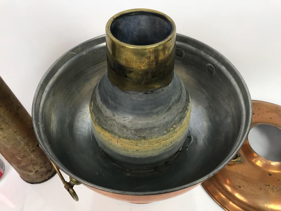JUST ADDED - Vintage Mongolian Copper Hot Pot Chinese Heated By Charcoal [Photo 10]