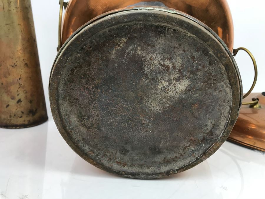 JUST ADDED - Vintage Mongolian Copper Hot Pot Chinese Heated By Charcoal [Photo 17]