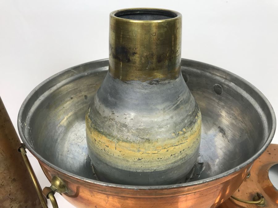JUST ADDED - Vintage Mongolian Copper Hot Pot Chinese Heated By Charcoal [Photo 11]
