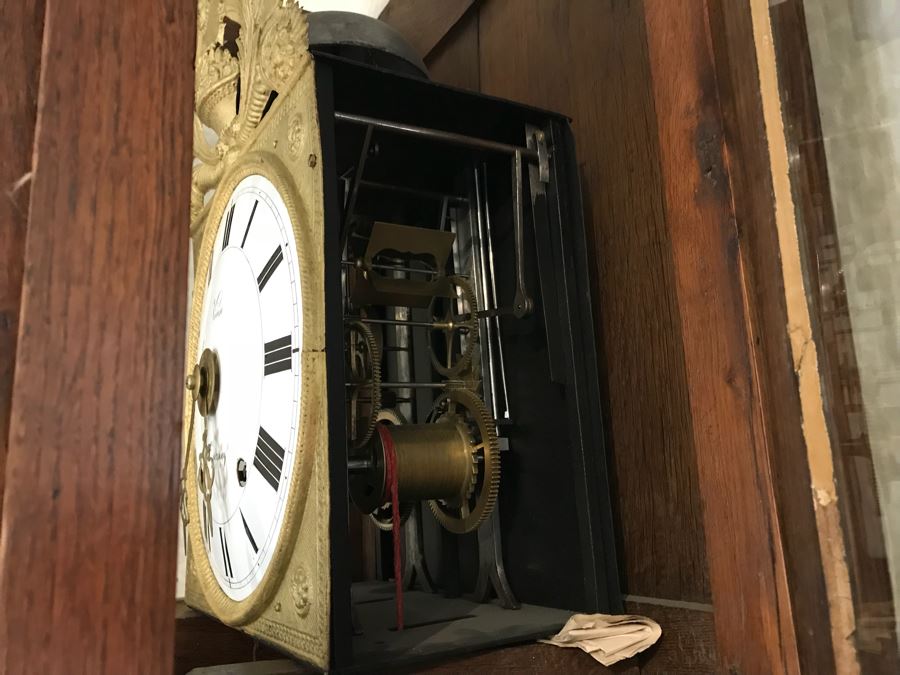 Antique French Grandfather Clock 14.5'W x 12'D x 95.5'H [Photo 27]
