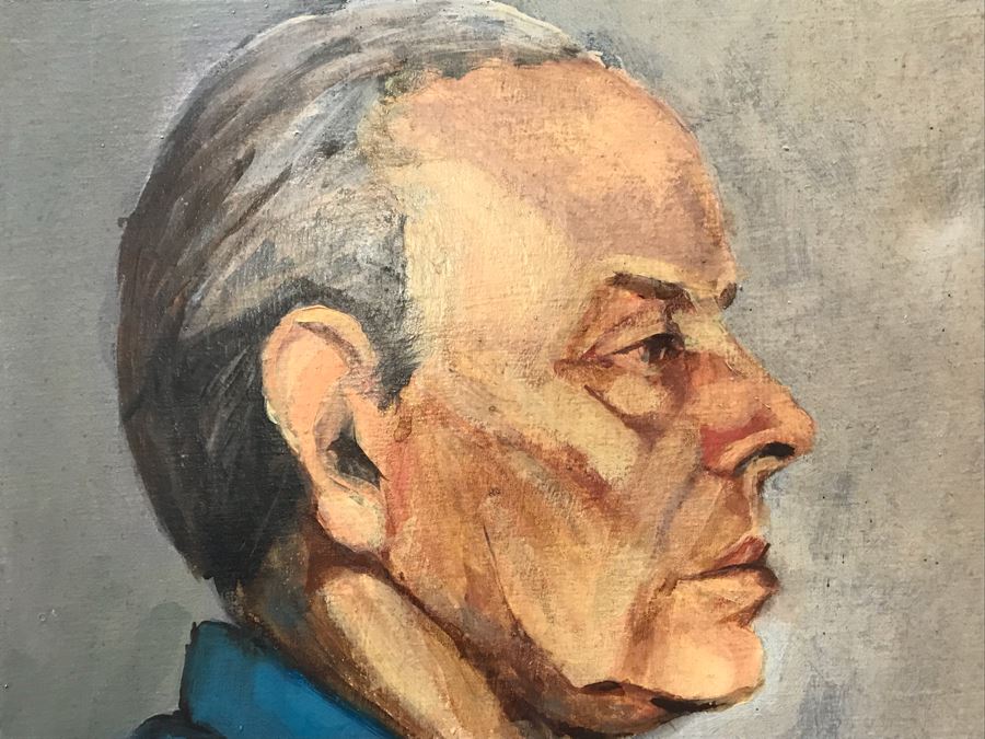 Vintage Original Oil Painting Portrait 18' X 22' [Photo 3]