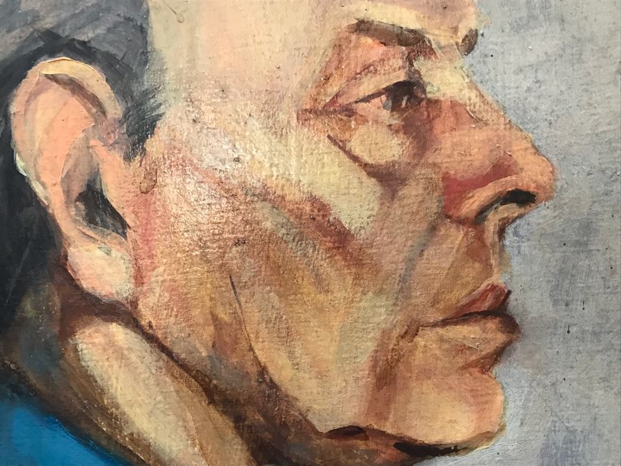 Vintage Original Oil Painting Portrait 18' X 22' [Photo 4]