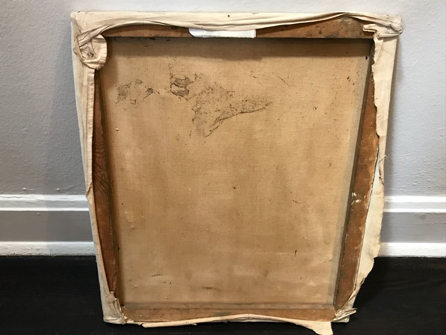 Vintage Original Oil Painting Portrait 18' X 22' [Photo 6]