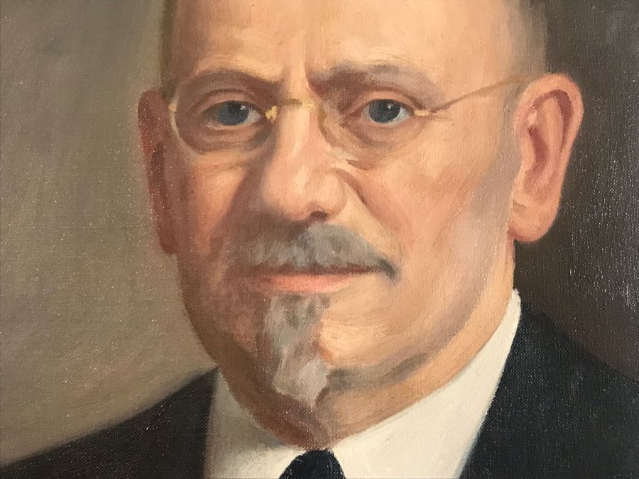 Vintage 1933 Original Oil Painting Portrait Signed Jacob Binder (1887-1984) Sold At East Coast Auction In 2014 With Frame For $688 33' X 41' [Photo 5]