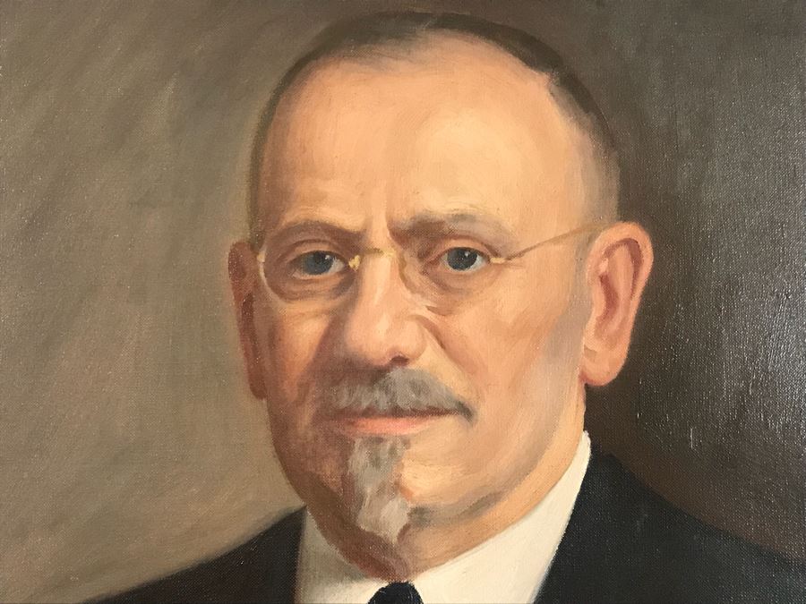 Vintage 1933 Original Oil Painting Portrait Signed Jacob Binder (1887-1984) Sold At East Coast Auction In 2014 With Frame For $688 33' X 41' [Photo 3]