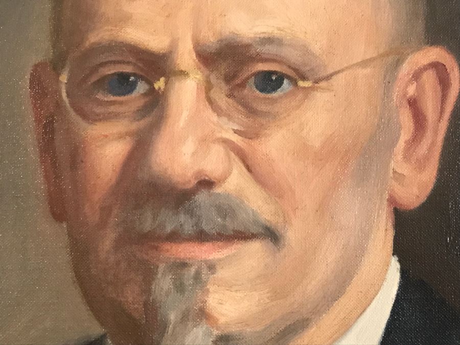 Vintage 1933 Original Oil Painting Portrait Signed Jacob Binder (1887-1984) Sold At East Coast Auction In 2014 With Frame For $688 33' X 41' [Photo 6]