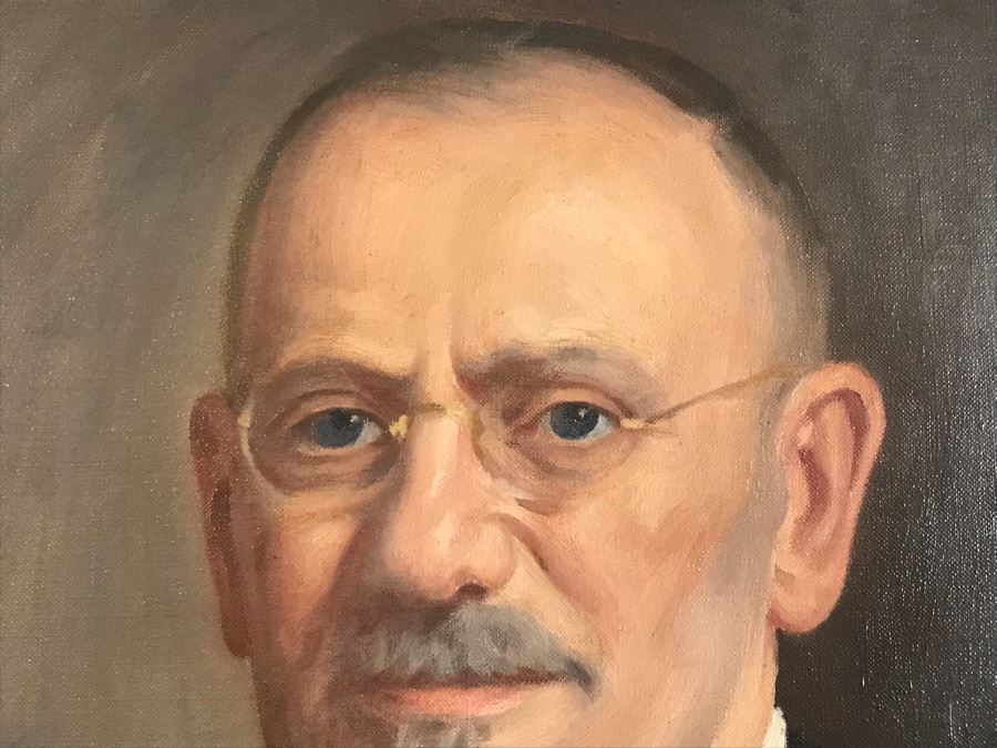 Vintage 1933 Original Oil Painting Portrait Signed Jacob Binder (1887-1984) Sold At East Coast Auction In 2014 With Frame For $688 33' X 41' [Photo 4]