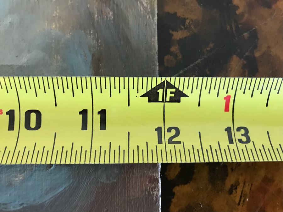 Vintage Double Sided Original Portrait Oil Painting With Woman On One Side And Man On Other 12' X 15.5' [Photo 10]