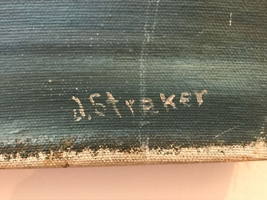 Vintage Original Nautical Painting Signed Lower Right 20' X 16' [Photo 6]