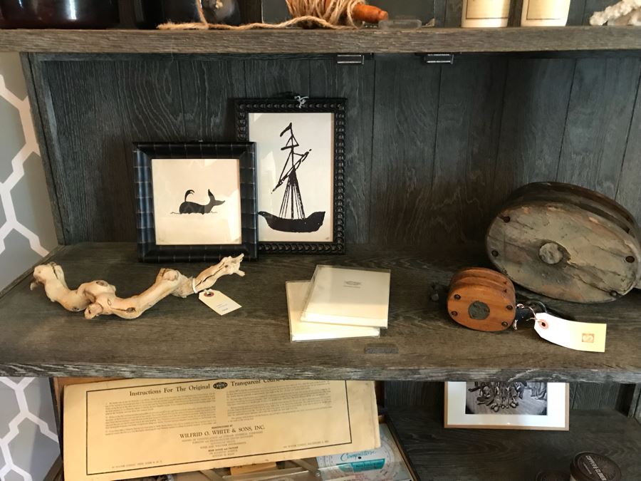 Medicine Cabinet Style Wood And Metal Cabinet With Glass Front Doors And Glass Sides For Nice Lighting (Sold Empty) 44.5'W x 15.5'D x 69'H [Photo 9]