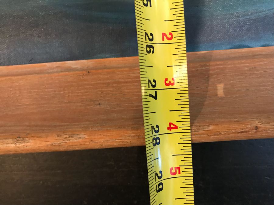 Vintage 1960 Original Oil Painting Of Sailing Ship At Sea Signed Bristol 34' X 28' [Photo 10]