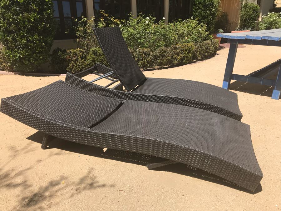 Outdoor All-Weather Adjustable Chaise Lounge Set Of (2) 80' x 30' (17' - 40'H) [Photo 6]