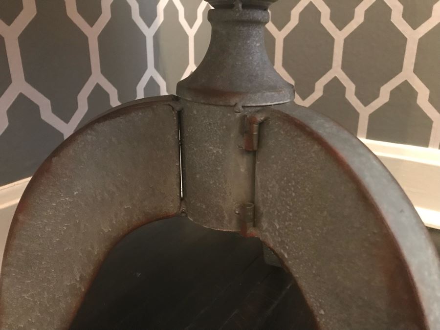 Painted Metal 3-Tier Stand (Sold Empty) 50.5'H (top 17', middle 20', bottom  24') [Photo 7]