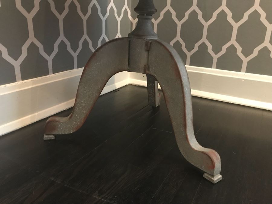 Painted Metal 3-Tier Stand (Sold Empty) 50.5'H (top 17', middle 20', bottom  24') [Photo 6]