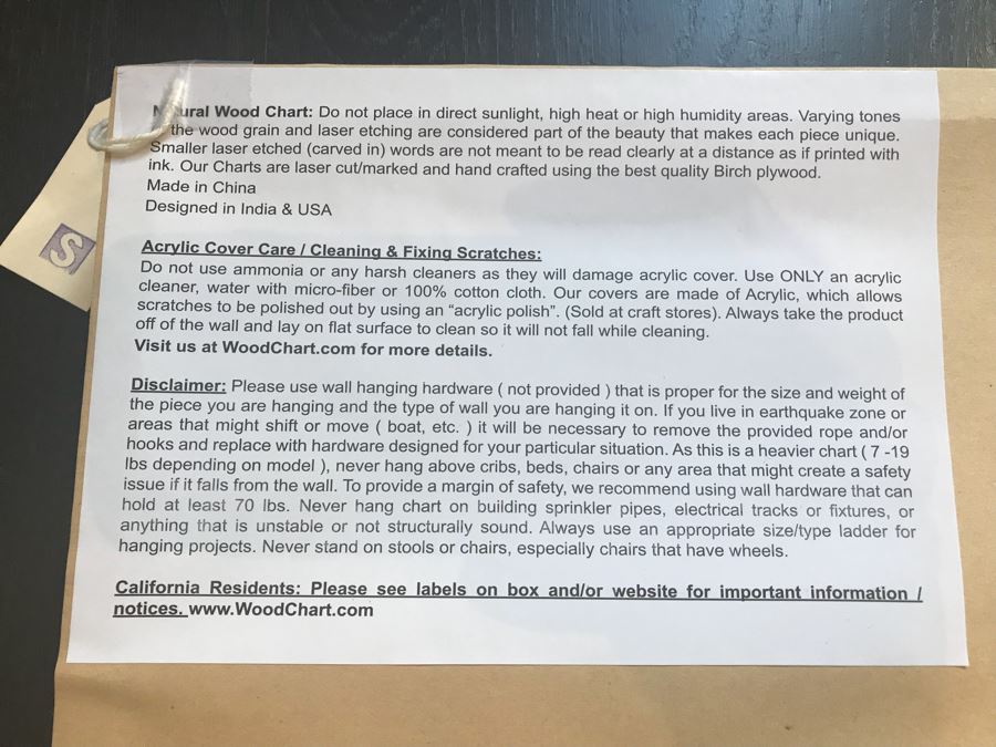 Natural Birch Plywood Topographical Ocean Map Of San Diego Coastline 24.5' X 31' Retails $298 [Photo 15]