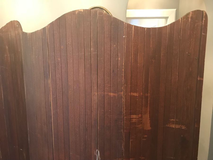 Vintage Accordian Adjustable Screen Room Divider 70.5' H x 78'W [Photo 6]