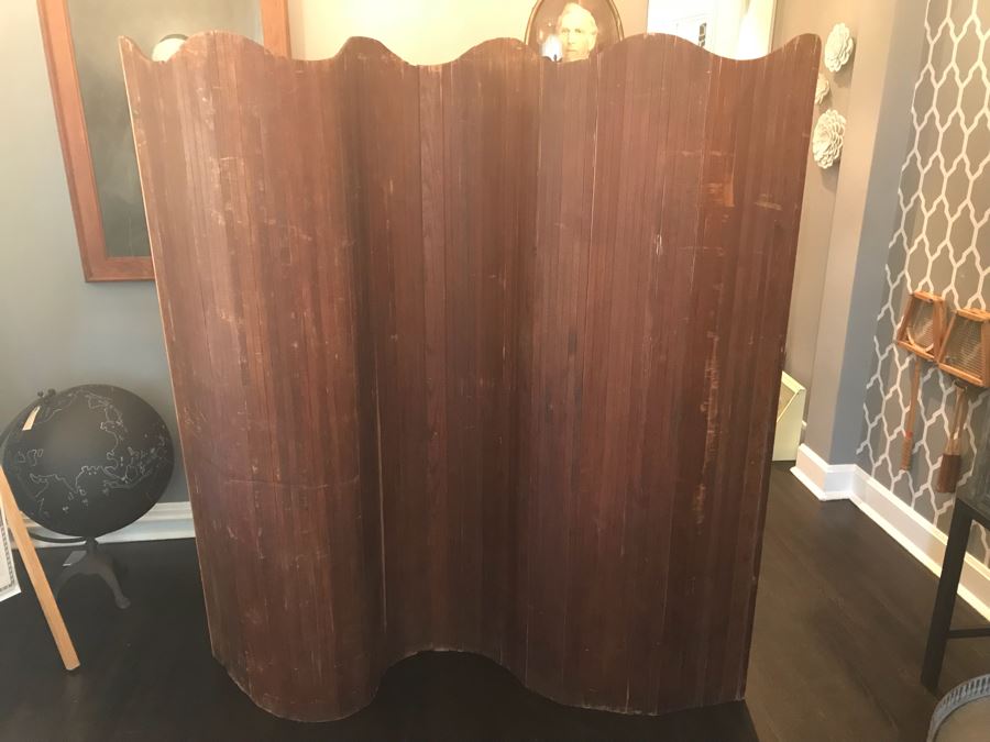 Vintage Accordian Adjustable Screen Room Divider 70.5' H x 78'W [Photo 5]