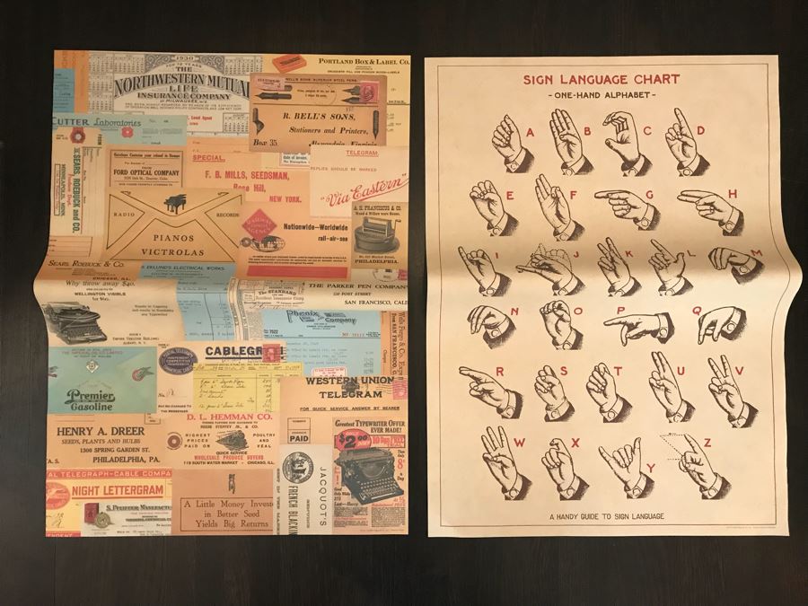 Huge Lot With Wooden Poster Display Stand 57'H (Use For Linens) Filled With Reproduction Vintage Posters, DIY Vintage Poster Kits And Wire Basket 14.5'H - See Photos For Details [Photo 9]