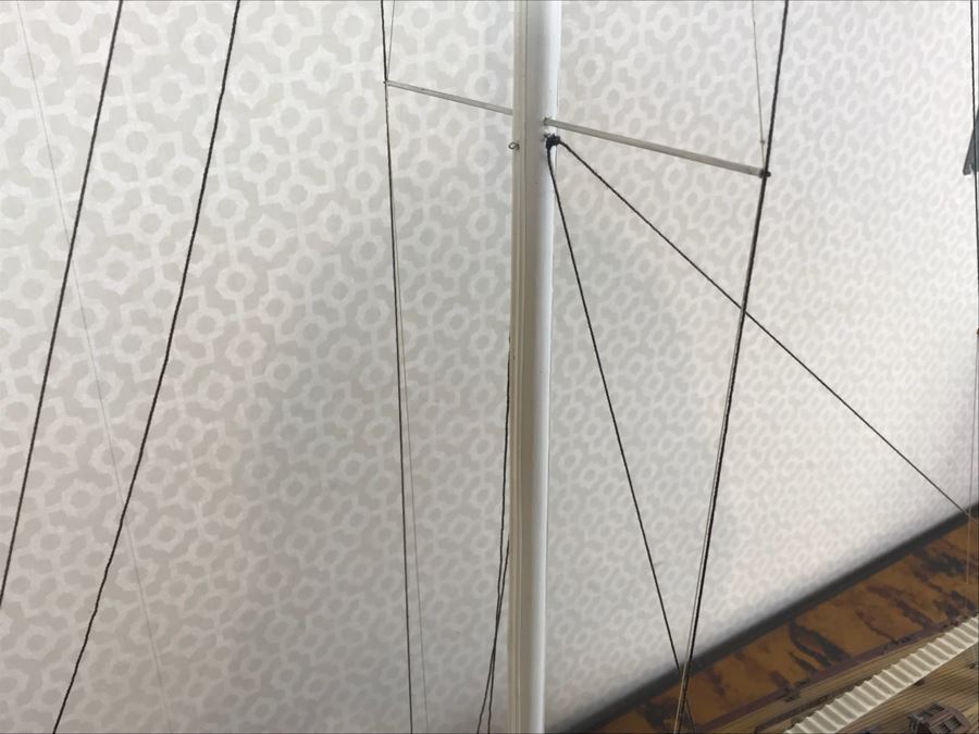 Large Wooden Sailing Ship Model With Stand 45'W x 60'H [Photo 15]