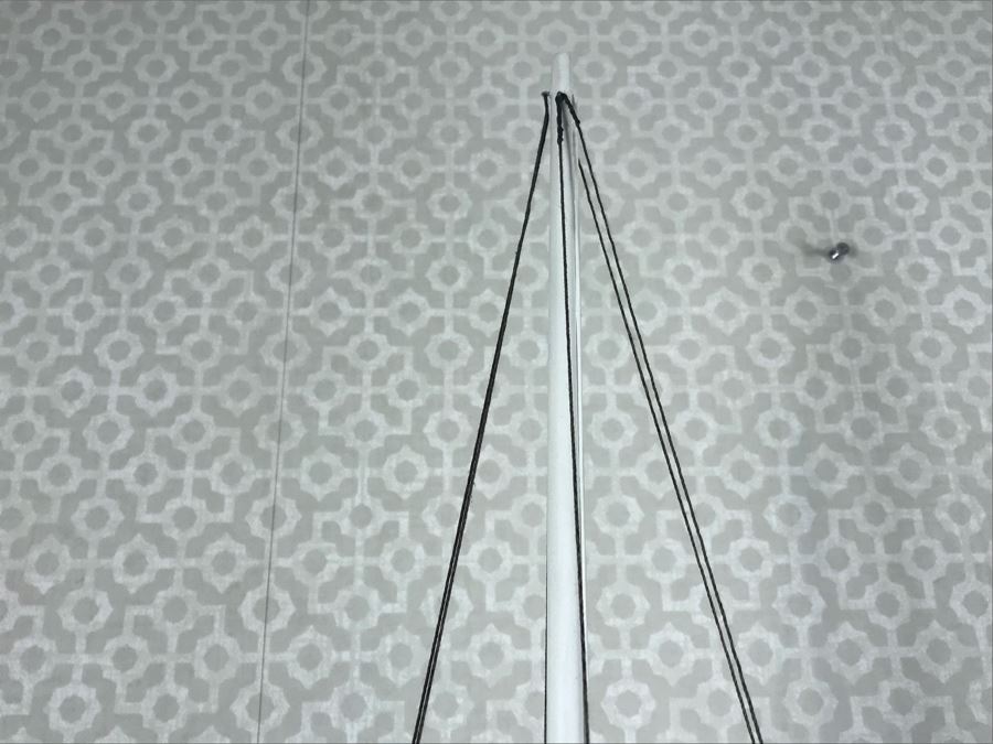 Large Wooden Sailing Ship Model With Stand 45'W x 60'H [Photo 16]