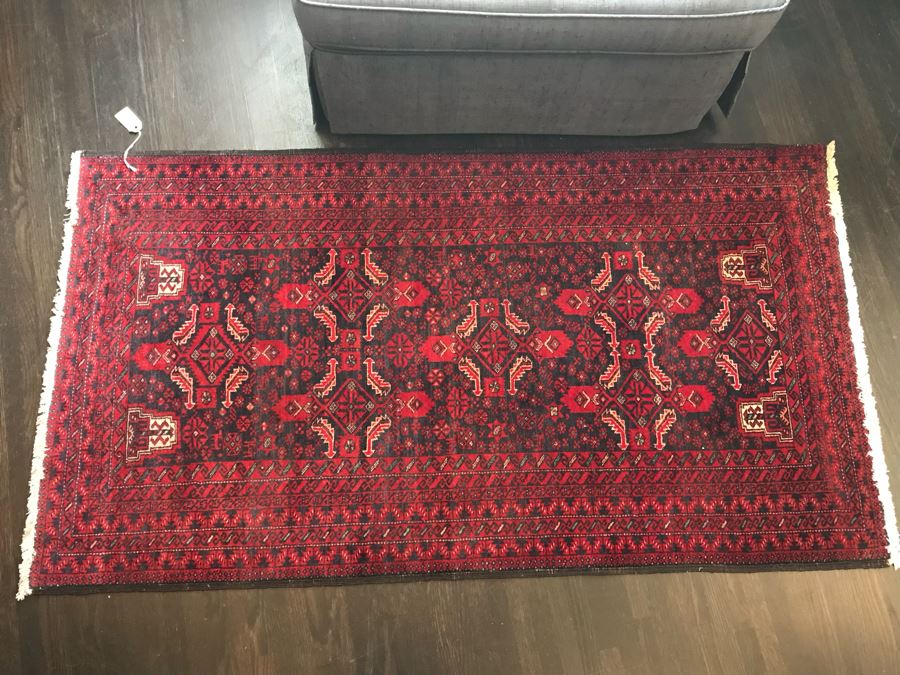 Vintage Hand Knotted Wool Persian Rug 37' X 68' [Photo 4]