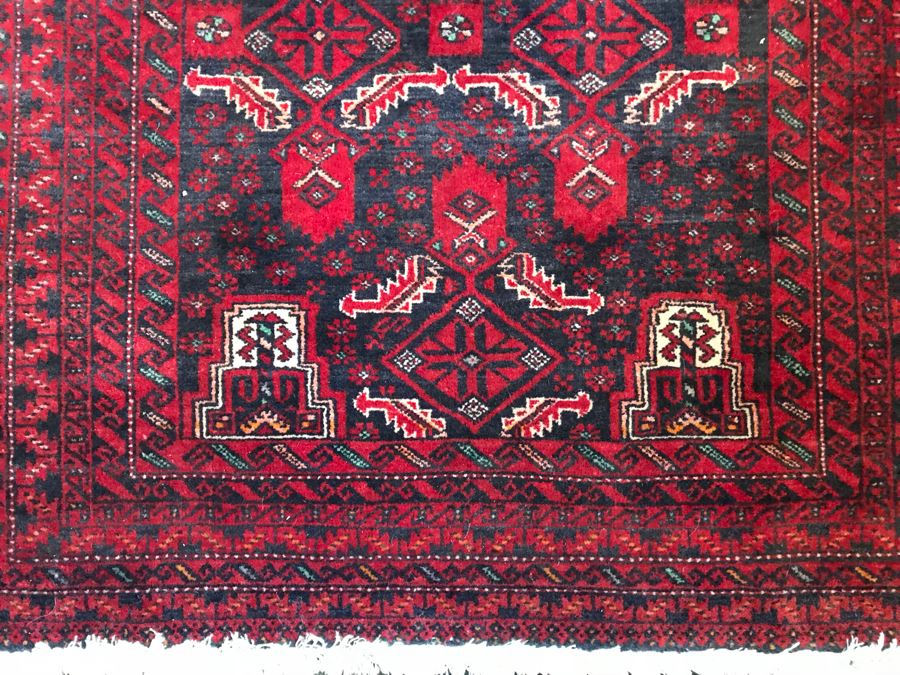 Vintage Hand Knotted Wool Persian Rug 37' X 68' [Photo 11]