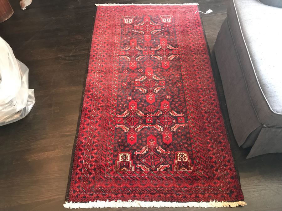 Vintage Hand Knotted Wool Persian Rug 37' X 68' [Photo 1]