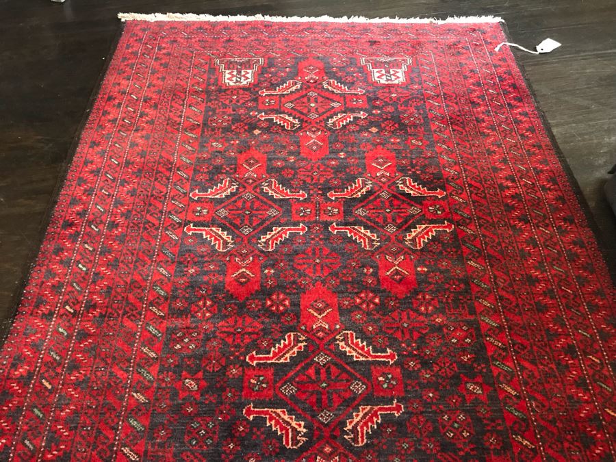 Vintage Hand Knotted Wool Persian Rug 37' X 68' [Photo 8]