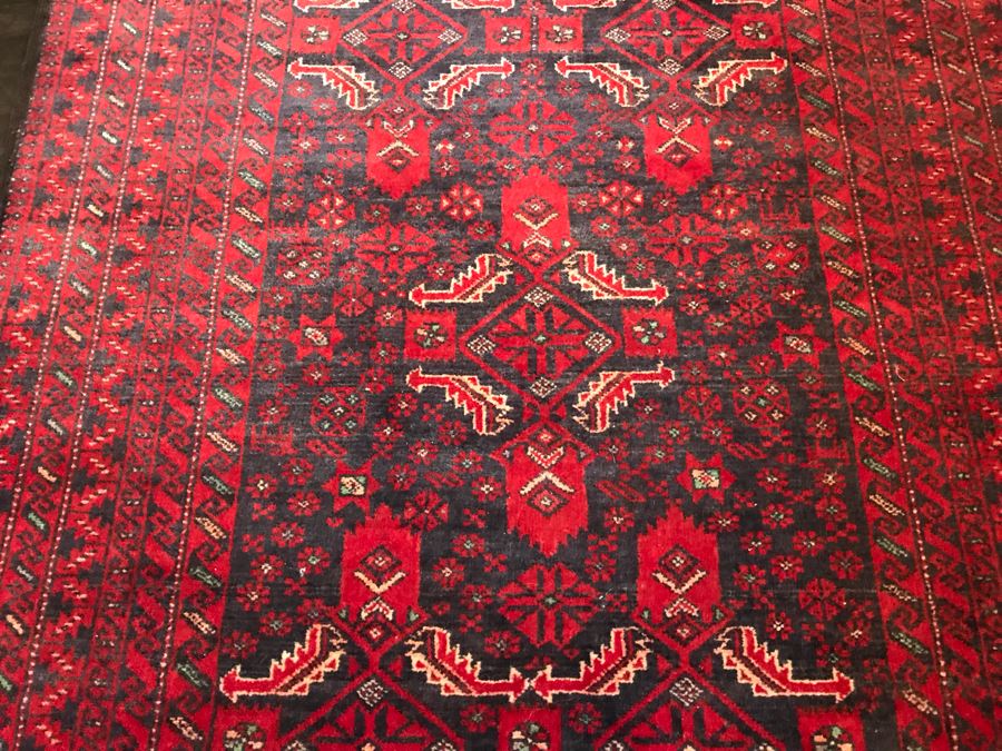 Vintage Hand Knotted Wool Persian Rug 37' X 68' [Photo 9]