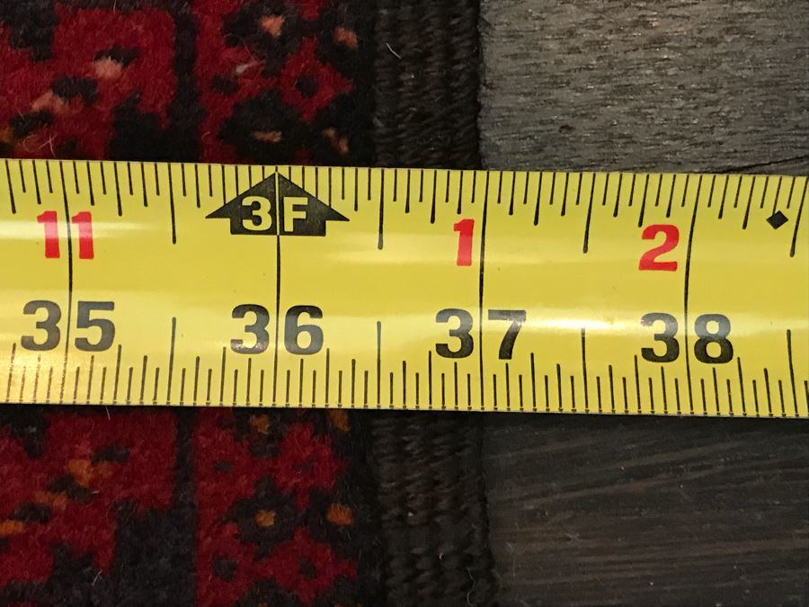 Vintage Hand Knotted Wool Persian Rug 37' X 68' [Photo 13]