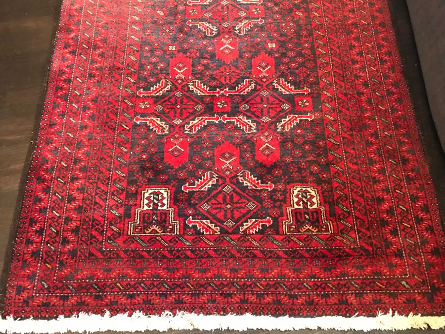 Vintage Hand Knotted Wool Persian Rug 37' X 68' [Photo 6]