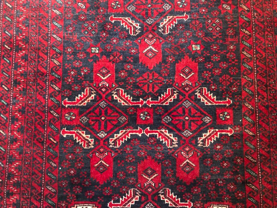 Vintage Hand Knotted Wool Persian Rug 37' X 68' [Photo 10]