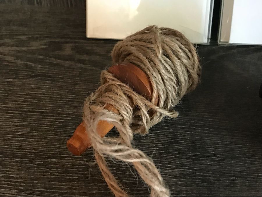 Large Nautical Ship's Pulley, Small Pulley, Plumb Bob And Pair Of New Knot Themed Card Sets Retails Value $250+ [Photo 9]