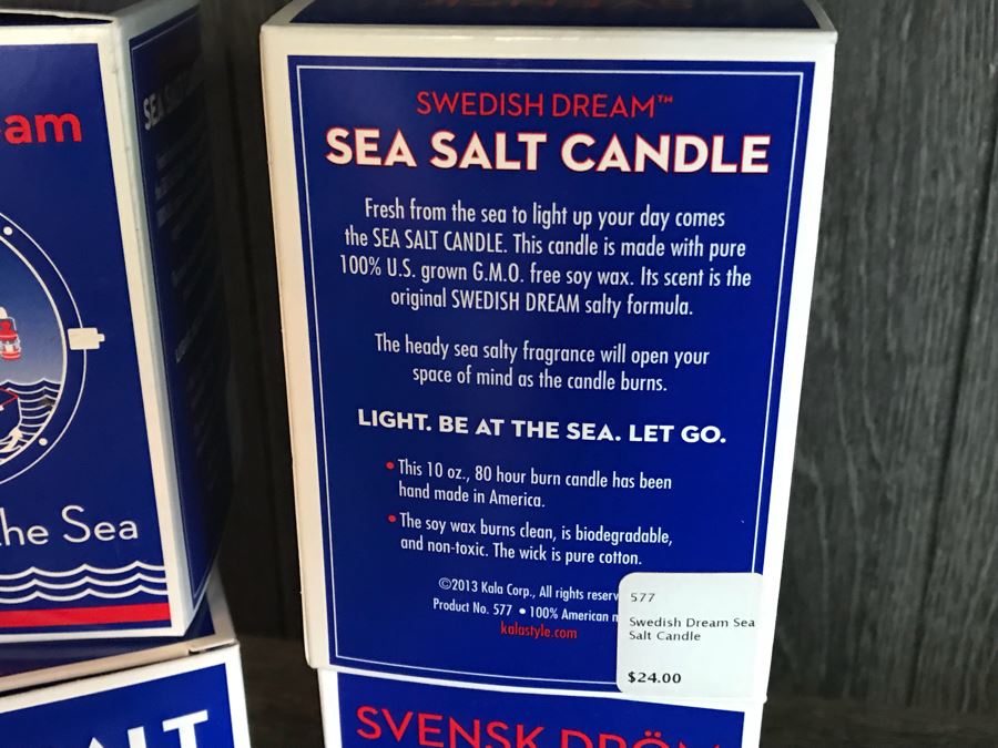 Set Of (4) New Swedish Dream Sea Salt Candles And (3) Copper & Clover Candles Retail $132 [Photo 9]