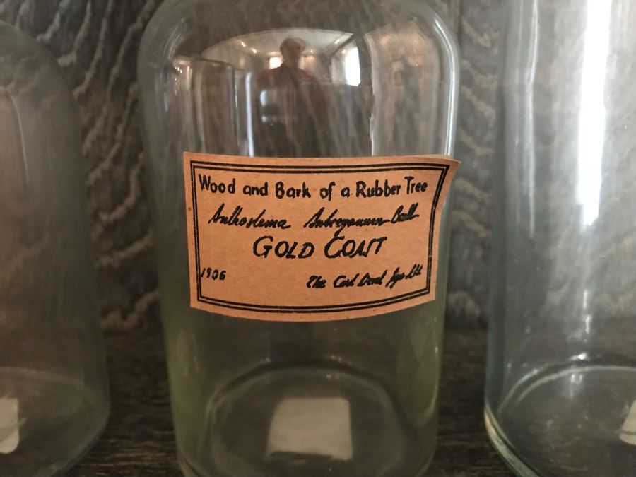 Set Of (4) Clear Glass Medicine Bottles [Photo 5]