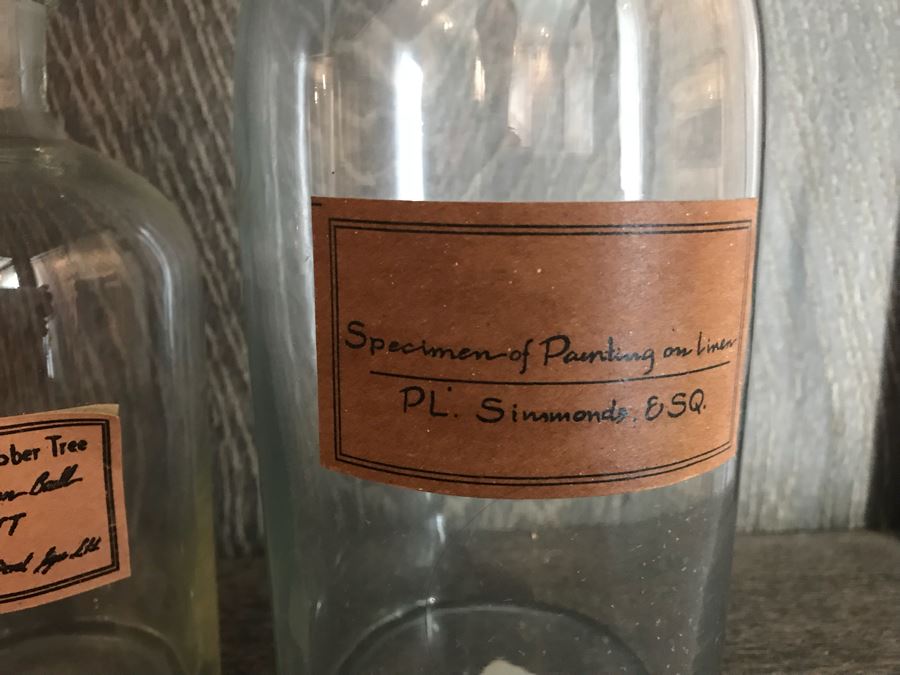 Set Of (4) Clear Glass Medicine Bottles [Photo 6]