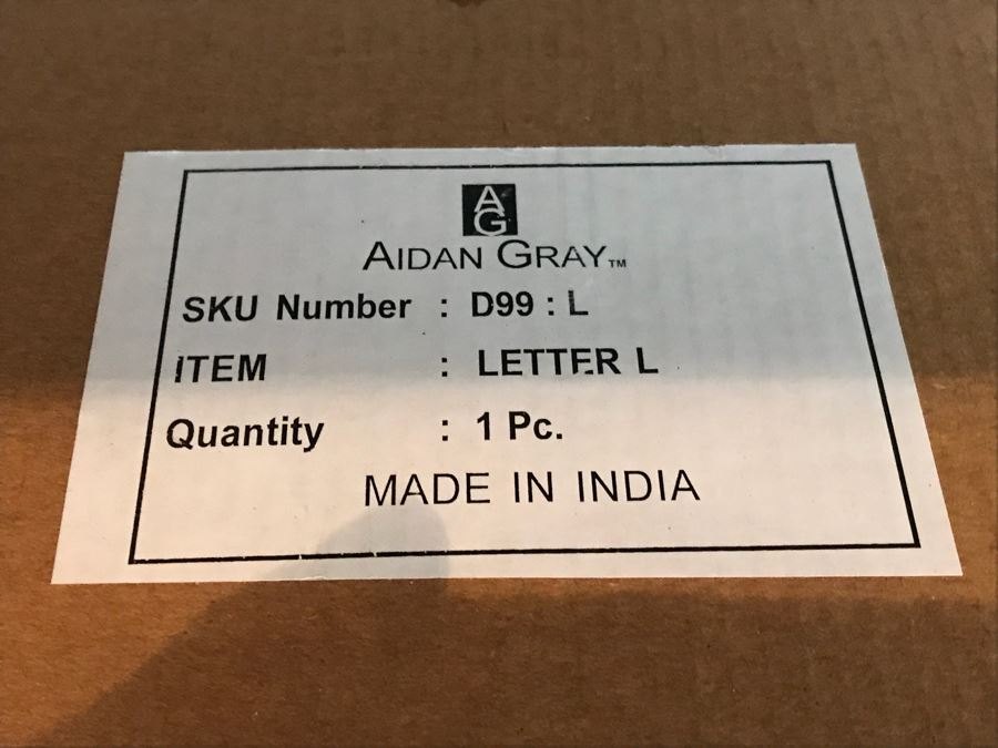 Set Of (4) Metal Framed Tin Letters [Photo 3]