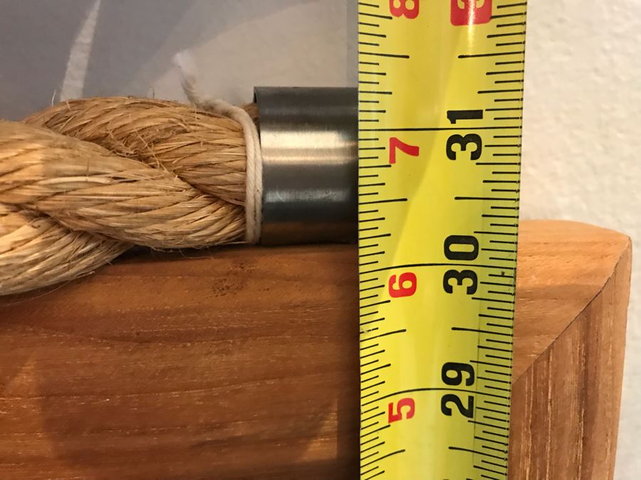 Crate & Barrel Wall Mirror With Rope For Hanging 30' X 30' [Photo 8]