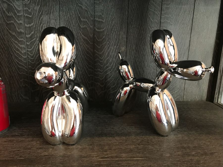 Pair Of Metal Balloon Dogs [Photo 5]