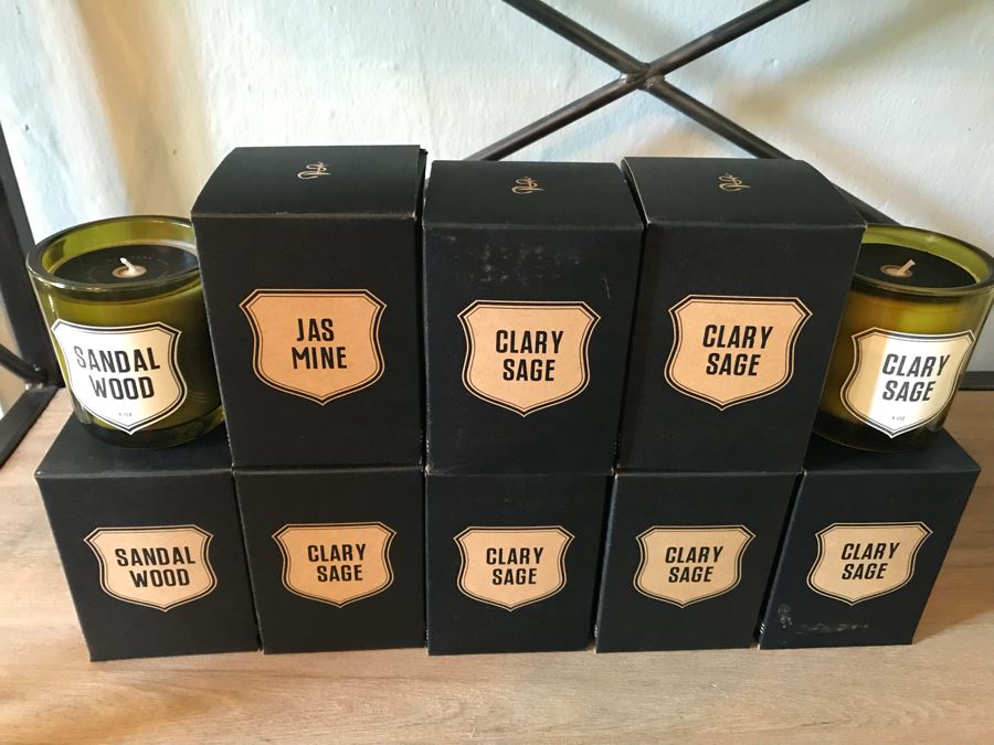 Set Of (8) New Izola Vegetable Wax Candles Retail 280