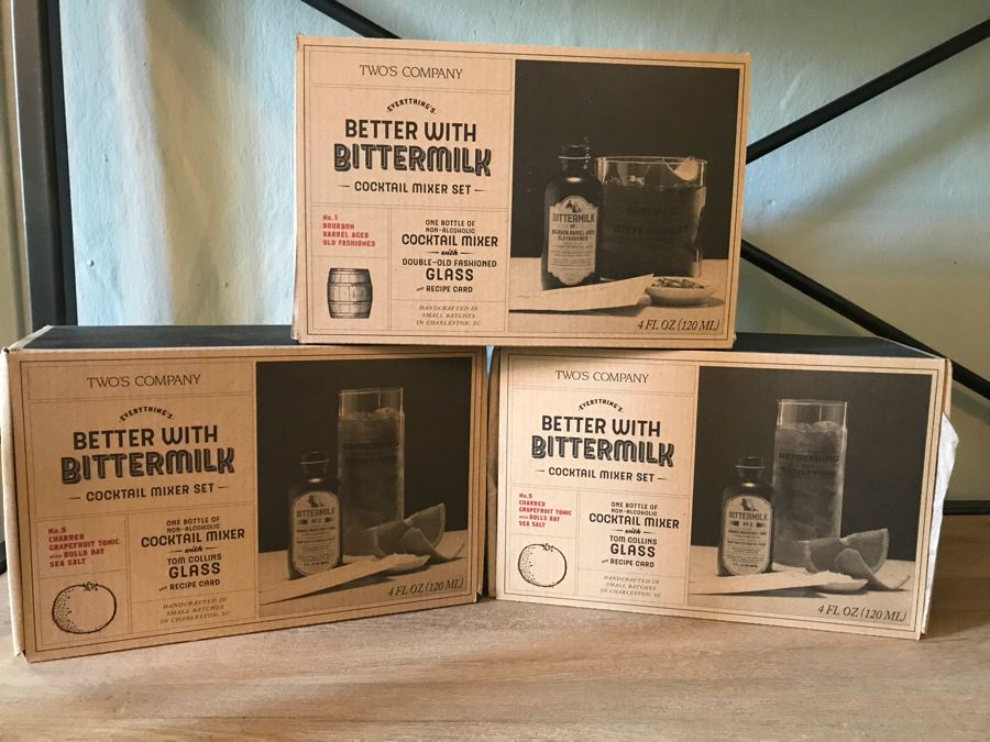 Set Of (3) Cocktail Mixer Sets Retail $72 [Photo 1]