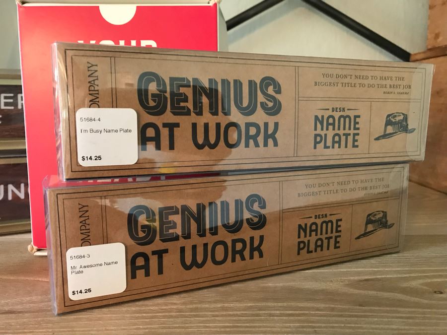 New Hotel Notepads And (4) Desk Wedge Nameplates [Photo 6]