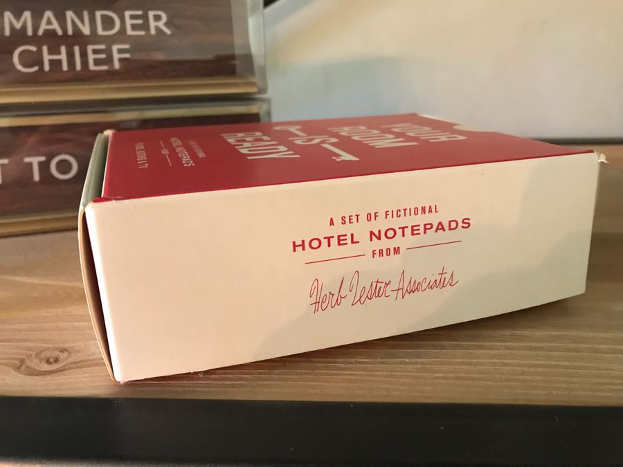 New Hotel Notepads And (4) Desk Wedge Nameplates [Photo 7]