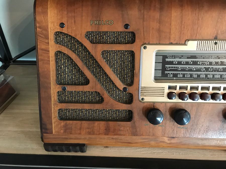 Vintage PHILCO Tube Radio Built To Receive Television Sound Needs Servicing [Photo 6]