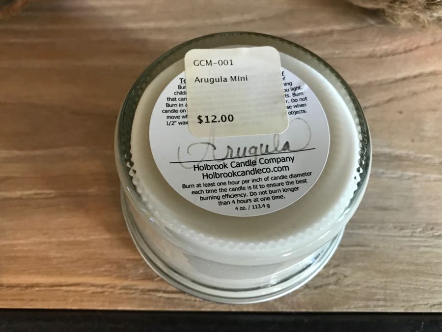 Large Nautical Rope Ball, Glass Jar Surrounded By Nautical Rope And (6) New Holbrook Candles [Photo 9]