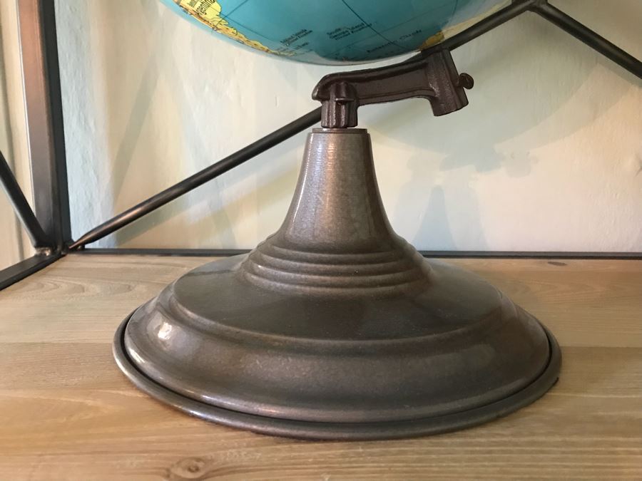 Vintage 1962 Denoyer-Geppert Co World Globe With Metal Base [Photo 8]