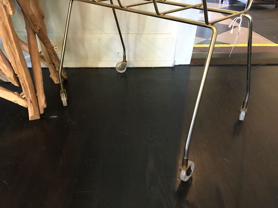 Mid-Century Magazine Rack On Casters [Photo 4]