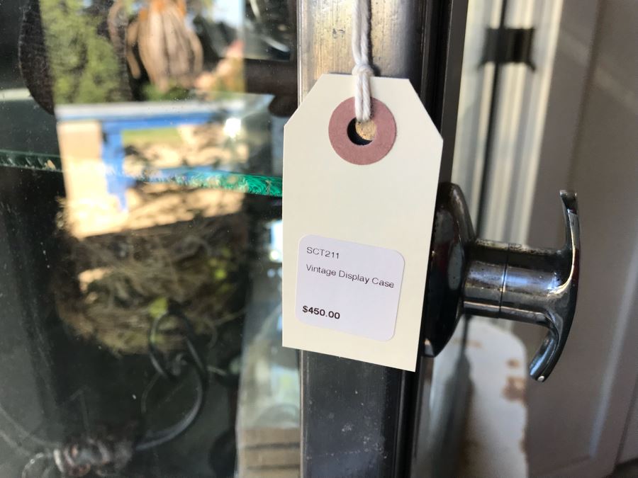 Vintage Metal Display Cabinet With Glass Front, Sides And Shelves (Sold Empty) [Photo 31]